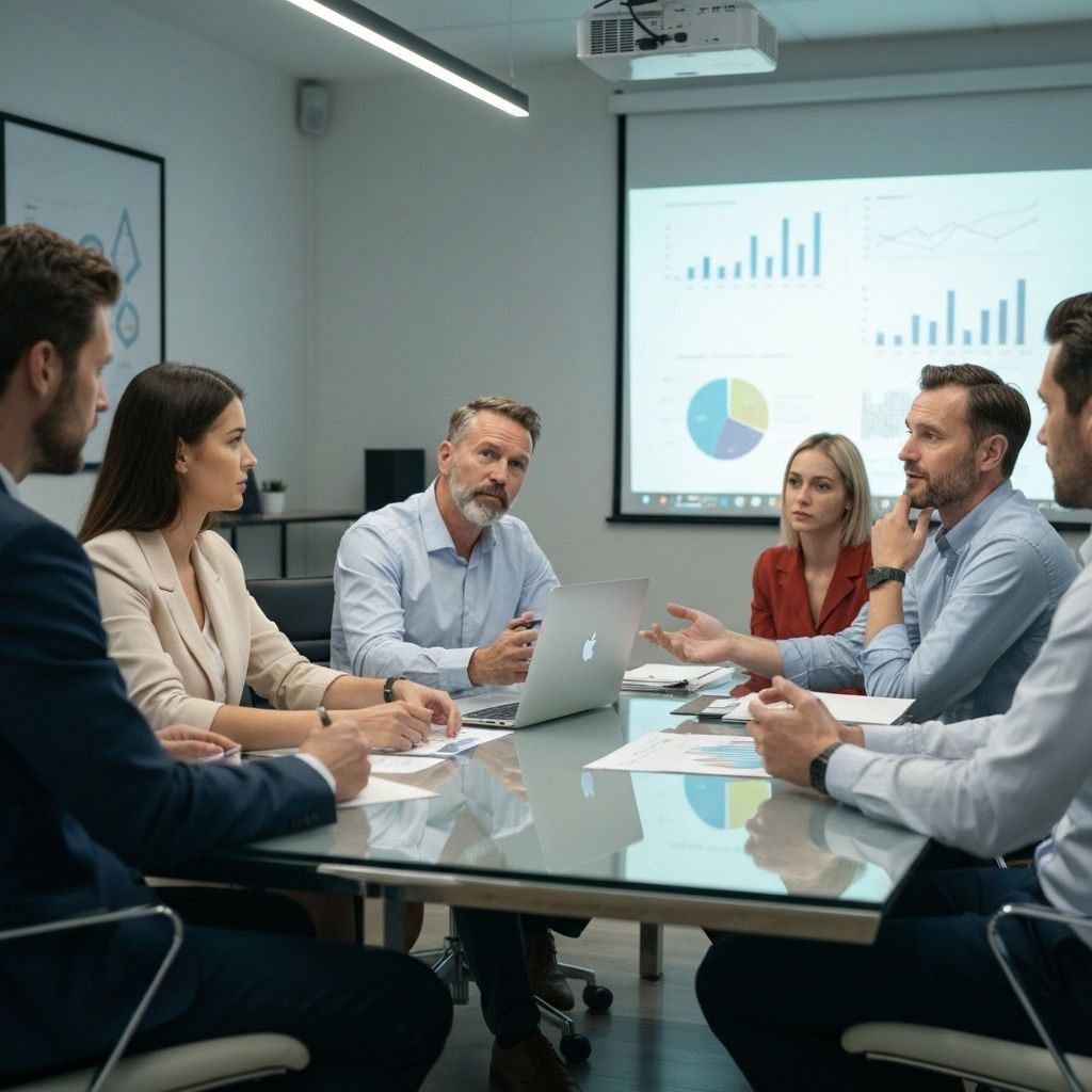 Reunião de consultoria profissional - especialistas da Hooked